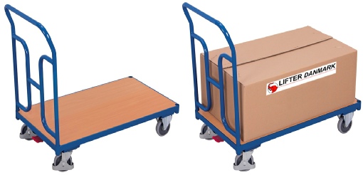 Transportvogn med kraftig skubbeb�jle