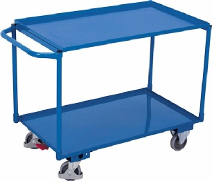 Transportvogn med kanter. St�l