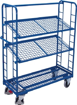 Etage rullevogn med 3 hylder
