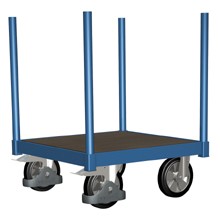 Langgods trolley. Til transport af f.eks r�r