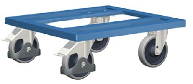 Trolley med ramme. til plastkasser