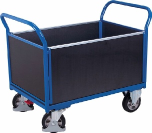 Transportvogn med 4 sider. Til tungelaster. Transportvogn med 4 sider. Til tungelaster.